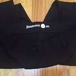 Betabrand black skinny leg pants